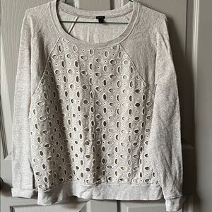 💥J. Crew Light Gray Knit Top 3/$30